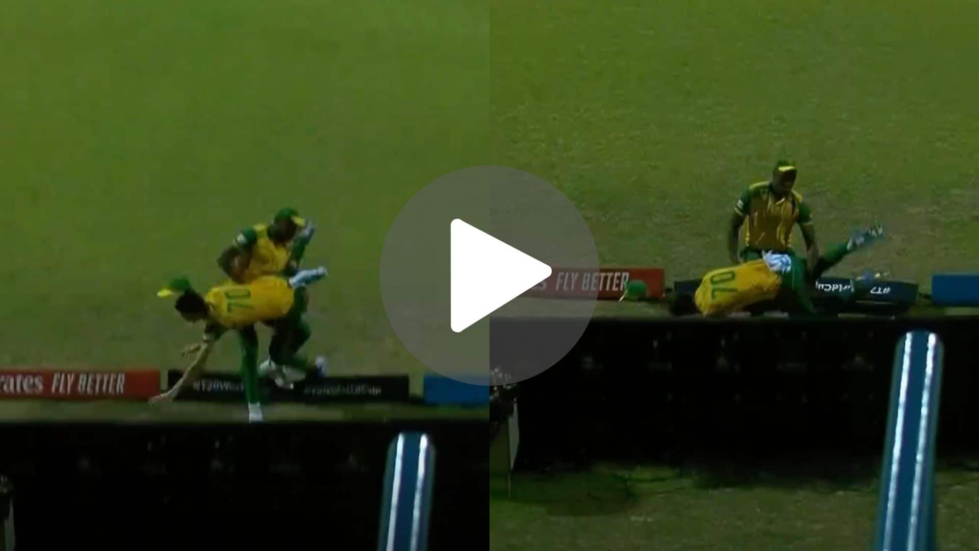 [Watch] Marco Jansen Cries In Pain Following 'Deadly Collision' With Kagiso Rabada
